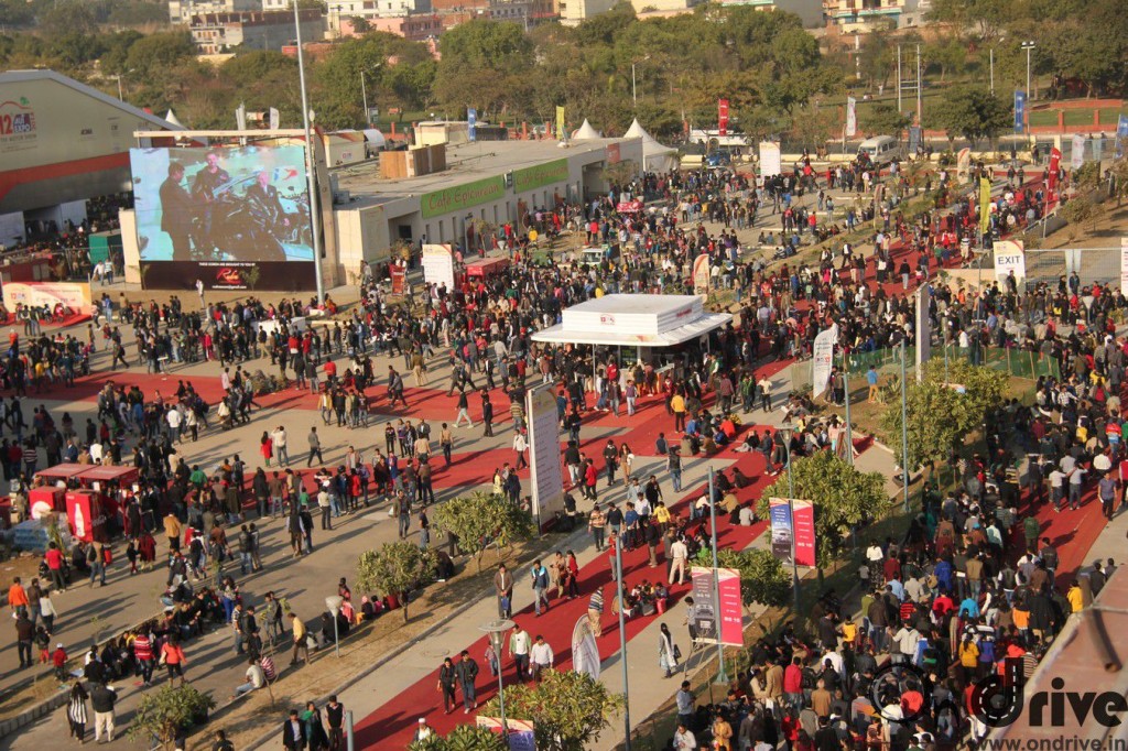 Crowds at Auto Expo