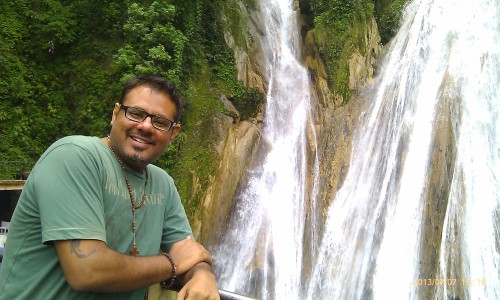 Me and Kempty Falls posing