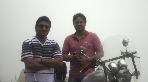 Lalit and one person from the group!
