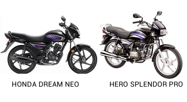 Honda Dream Neo vs Hero Splendor Pro