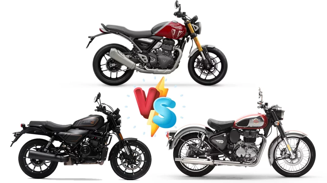 Triumph Speed 400 vs Harley-Davidson X440 vs Royal Enfield Classic 350